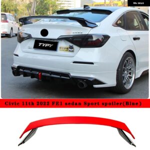 車 トランク スポイラー リア トランク ウィングスポイラー アクセサリー ホンダ シビック セダン11代目2022 - sedan red