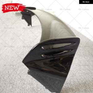 ルーフ ウィング リップ ミニ R50 R53 R56 JCW 光沢スプレーペイント トップスポイラー レーシング ブラック/レッド スプリッター - Glossy Black