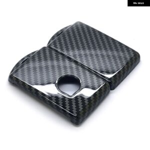 車用キーケースカバー ABS VOLVO S90 V90 XC90 XC60 V60 S60 XC40 ケースフォブ 2019 2020 リモートキーシェル - Carbon Filber Black