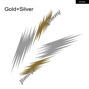 2PCS カー スタイリング サイド ステッカー 自動車ビニールフィルム SUI JIMNY 自動車 防水 デカール デコレーション カーチューニングアクセサリー - Gold Silver