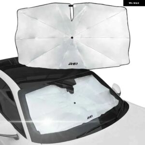 車 フロントガラス サンシェード カバー アクセサリーミニR55 R60ジョンクーパーカントリーマンR56 R61クラブマンR59 R50 R57 R53 R58 F57 - For R61