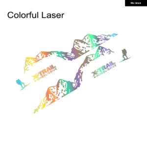 車用 ステッカー 日産 X-TRAIL T30 T31 T32 T33 登山スポーツ ピークグラフィック ビニール PVC フィルム デカール 自動車チューニングアクセサリー - Colorful Laser