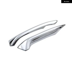 車用フロント フォグランプ アイブロウカバー リア フォグランプ カバー トリム カー スタイリング ABS 日産 QASHQAI J11 2018-2020 - 2PCS Front Fog Lamp