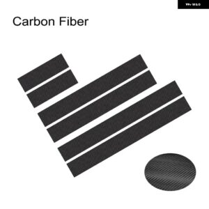 3枚入り 車用 ステッカー 自動車用 ボンネット ボンネット ルーフ テール デコレーション デカール グラフィック ストライプキット ビニール チューニングカ - carbon fiber