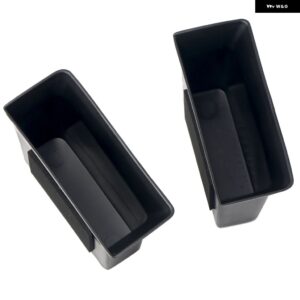 カーアクセサリー フォード クーガ エスケープ 2020 - 23 ブラック プラスチック インテリア ドア 収納 ボックス ホルダー トレイ - Front Doors 2pcs