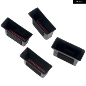 カーアクセサリー フォード クーガ エスケープ 2020 - 23 ブラック プラスチック インテリア ドア 収納 ボックス ホルダー トレイ - Front and Rear 4pcs