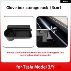 テスラ モデルY 2021 - 23 グローブ ボックス ラック 収納 テーブル 携帯電話 ウォーターカップ ホルダー 車 自動車 防振 - 3cm model