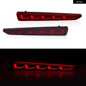 車用リア バンパー ライト トヨタ ライズ 2019 - 22 ダイナミックウィンカー LED ブレーキハザード灯 リフレクター 12V アクセサリー - red B