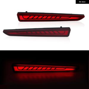 車用リア バンパー ライト トヨタ ライズ 2019 - 22 ダイナミックウィンカー LED ブレーキハザード灯 リフレクター 12V アクセサリー - red A