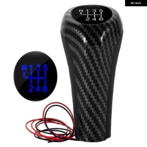 5/6速車用LED ギア シフト ノブ MT シフター スティック レバー BMW E90 E91 E92 E93 E30 E36 E46 F30 E34 E39 E64 E87 E88 X1 X3 X5 - 6 Speed B Blue