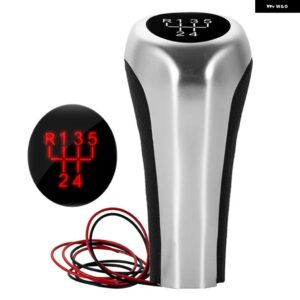 5/6速車用LED ギア シフト ノブ MT シフター スティック レバー BMW E90 E91 E92 E93 E30 E36 E46 F30 E34 E39 E64 E87 E88 X1 X3 X5 - 5 Speed A Red