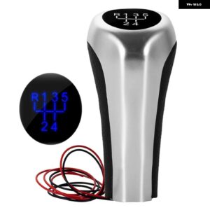 5/6速車用LED ギア シフト ノブ MT シフター スティック レバー BMW E90 E91 E92 E93 E30 E36 E46 F30 E34 E39 E64 E87 E88 X1 X3 X5 - 5 Speed A Blue