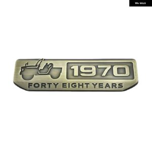 オートロゴ 1970 記念マーク メタル 3D ステッカー 車用 ステッカー SUI JIMNY JB23 JB43 JB64 JB74 2007-2021 - Bronze