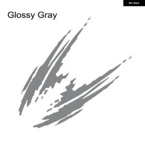 2枚セット 車ドアサイド ステッカー ジープ レネゲード JK JT JL ラティチュード トレイルホーク ルビコン パトリオット チューニングアクセサリー 自動車用 - Glossy Gray