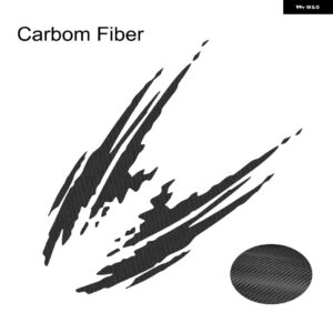 2枚セット 車ドアサイド ステッカー ジープ レネゲード JK JT JL ラティチュード トレイルホーク ルビコン パトリオット チューニングアクセサリー 自動車用 - carbon fiber