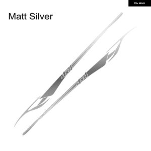 2PCS カー ステッカー ピックアップ ドア サイド ストライプ デカール トラック ウエストライン グラフィカル ビニール カスタム カバー 自動車アクセサリー - Matt Silver