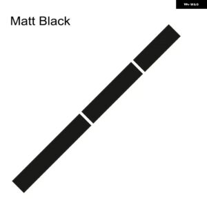 3枚 車用 ステッカー グラフィック ストライプキット ビニール チューニングカバー フォード マスタング GT500 GT350 GT オートフード ボンネット ルーフ テ - Matt black