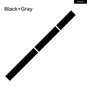 3枚 車用 ステッカー グラフィック ストライプキット ビニール チューニングカバー フォード マスタング GT500 GT350 GT オートフード ボンネット ルーフ テ - black gray