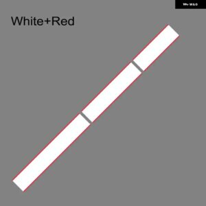 3枚 車用 ステッカー グラフィック ストライプキット ビニール チューニングカバー フォード マスタング GT500 GT350 GT オートフード ボンネット ルーフ テ - white red