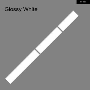 3枚 車用 ステッカー グラフィック ストライプキット ビニール チューニングカバー フォード マスタング GT500 GT350 GT オートフード ボンネット ルーフ テ - Glossy White