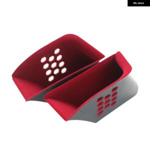 収納 整理用 ABS+フロッキング ポルシェ 911 ボクスター ケイマン 2013-2019 車ドア アームレスト ハンドル オーガナイザー 収納 ボックス - red