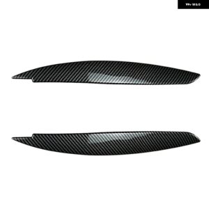 車用 ヘッドライト ランプ アイブロウカバー トリム オートアイリッド ABS カーボン グロスブラック BMW 1シリーズ E81 E82 E87 E88 2008-2013 - Carbon Fiber