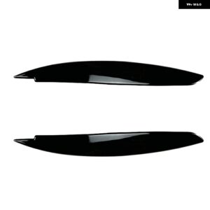 車用 ヘッドライト ランプ アイブロウカバー トリム オートアイリッド ABS カーボン グロスブラック BMW 1シリーズ E81 E82 E87 E88 2008-2013 - Gloss Black