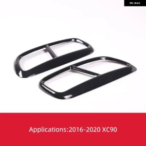 ボルボ XC60 S60 XC90 S90 V90 ステンレス 製 車用マフラー 装飾 カバー マフラーカバー ステッカー カーアクセサリー - XC90 BLACK