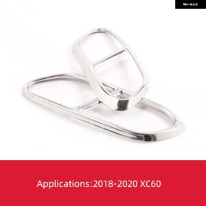 ボルボ XC60 S60 XC90 S90 V90 ステンレス 製 車用マフラー 装飾 カバー マフラーカバー ステッカー カーアクセサリー - XC60 Silvery