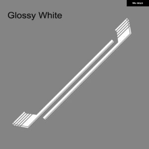 2PCS 車ドアサイド ホッケーストライプ グラフィックビニールフィルム ステッカー フォード F150 スポーツ オートデコレーション デカール - Glossy White