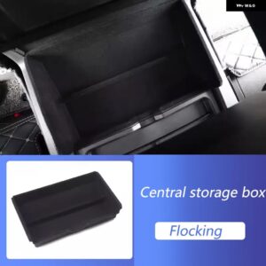 ABS 車内中央 コンソール 下 収納 ボックス シリコンマット オーガナイザー トレイ ランドローバー ディフェンダー 90 110 2020-2024年式 - Flocking style