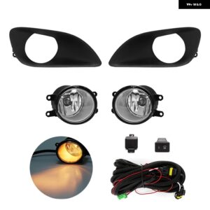 車用 フォグランプ アセンブリ トヨタ ヤリス セダン ベルタ ヴィオス 2006 2007 2009 2010 2011 ハロゲン LED デイタイム ランニングライト 防水 - Halogen