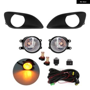車用 フォグランプ アセンブリ トヨタ ヤリス セダン ベルタ ヴィオス 2006 2007 2009 2010 2011 ハロゲン LED デイタイム ランニングライト 防水 - Led Blub Yellow