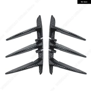 リア バンパー スポイラー アウトレット テールウィンドナイフグロスブラック プラスチック ステッカー カバー 2個 BMW 1シリーズF40 M-PACK M135I - Carbon Look