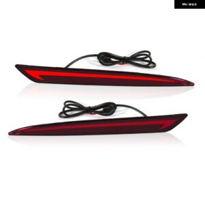 車用リア バンパー リフレクター ライト フォード モンデオ フュージョン 2013 - 18 ダイナミックウィンカーランプ テール ブレーキライト - Red Surface A