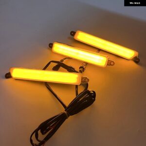 フォグランプ フロント LED DRL デイタイム ライト フォード レンジャー T8 エベレスト 2018 - 21 メッシュマスクカバー LED ライト - Amber