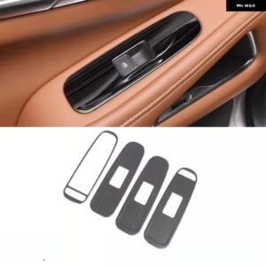 インフィニティ QX60 2022-2024 ステンレス 製ウィンドウスイッチ パネル トリム トリム カバー デカール フレーム インテリア アクセサリー - black