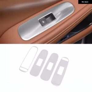 インフィニティ QX60 2022-2024 ステンレス 製ウィンドウスイッチ パネル トリム トリム カバー デカール フレーム インテリア アクセサリー - Silver