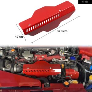 スバル WRX STI 2015-2021 ボンネット エンジン サイド デコレーションストリップ オルタネーター プーリー カバー ラジエーター キャップ カバー - red B