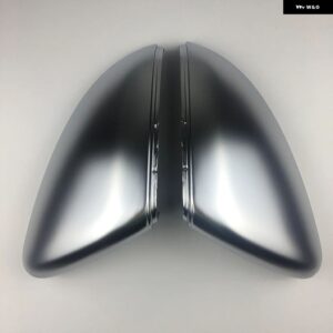 VW ゴルフ MK7 7.5 GTI 7 7R ミラー ケースカバー リアビューミラー カバー キャップ ブライトブラック マットクロームカバー - no lane assist hole