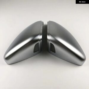 VW ゴルフ MK7 7.5 GTI 7 7R ミラー ケースカバー リアビューミラー カバー キャップ ブライトブラック マットクロームカバー - with lane asist hole