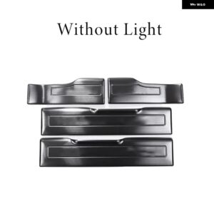 ステンレス 製ドアシル スカッフプレート トリム ドアシルガードシル ランドローバー レンジローバー イヴォーク2012-2018カーアクセサリー - B-Without light