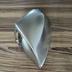 アウディ Q5 SQ5 FY 2018 2019 Q7 SQ7 4M 2016 2017 2018 2個 オート 左右 サイド バックミラー カバー シェル マット クローム シルバー - with lane assist