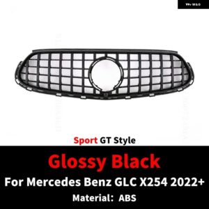 メルセデス ベンツ GLC X254 2022 2023 2024+ GT ダイヤモンド スタイル フロント ラジエーター グリル インレット グリッド メッシュ グリル - Sport GT Black