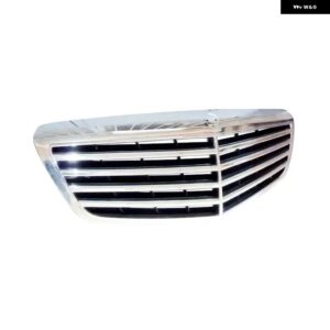 フロント バンパー グリル メルセデス ベンツ S クラス W221 2010-2013 エアインテーク グリル ブライトブラック カスタム - silvery