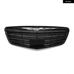 フロント バンパー グリル メルセデス ベンツ S クラス W221 2010-2013 エアインテーク グリル ブライトブラック カスタム - black