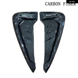 汎用 スポーツカーシャークギルサイド エアベント カバー BMW アクセサリーF10 F30 E60 E36 X5 E70 マツダ CX5 RAV4 三菱 アウトランダー - CARBON