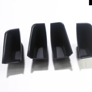 LHDカーアクセサリー アウディ Q7 4M 2016 - 21 プラスチック 製 インテリア フロントリア ドア 収納 ボックス ホルダー オーガナイザー - Front and Rear 4pcs
