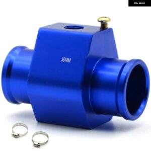 水温センサー アダプター ラジエーター 28MM 30MM 32MM 34MM 36MM 38MM 40MM ブルー/レッド - BLUE 30MM