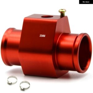 水温センサー アダプター ラジエーター 28MM 30MM 32MM 34MM 36MM 38MM 40MM ブルー/レッド - RED 32MM